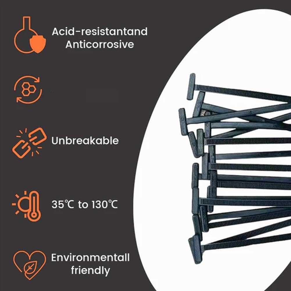 100 Attaches zippées polyvalentes