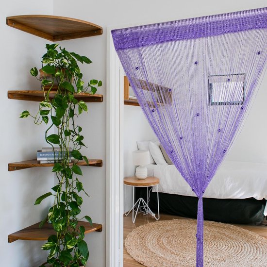 Rideau de porte en fil de rose